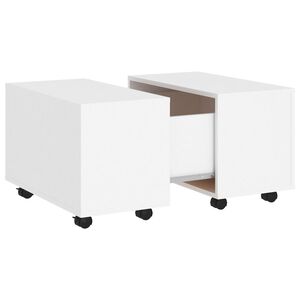 vidaXL Coffee Table White 60x60x38 cm Engineered Wood