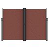 vidaXL Retractable Side Awning Brown 180x1000 cm