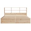 vidaXL Bed Frame without Mattress 180x200 cm Super King Solid Wood Pine