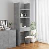 vidaXL Book Cabinet Concrete Grey 60x35x180 cm Engineered Wood