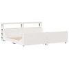 vidaXL Bed Frame without Mattress White 180x200 cm Super King Solid Wood Pine
