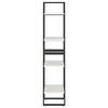vidaXL 4-Tier Book Cabinet White 40x30x140 cm Solid Pine Wood
