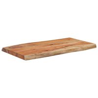 vidaXL Side Table 70x40x2.5 cm Solid Wood Acacia Live Edge