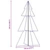 vidaXL Christmas Cone Tree 300 LEDs Indoor and Outdoor 120x220 cm