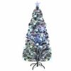 vidaXL Artificial Pre-lit Christmas Tree White 64 cm Fibre Optic