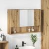 vidaXL Mirror Cabinet Artisan Oak 80 x 17 x 55 cm Engineered Wood