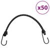 vidaXL Bungee Cords with Reflective Strips and Hooks 50 pcs 46 cm