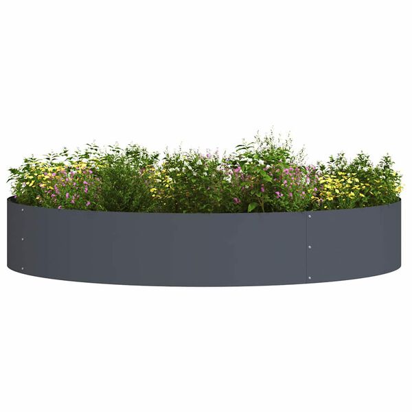 vidaXL Garden 5 pcs Anthracite 120 x 120 x 20 cm Steel