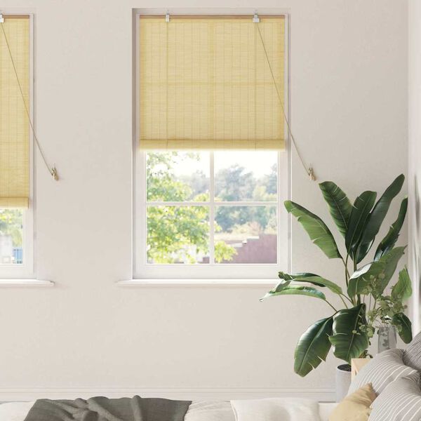 vidaXL Window Blinds & Shades Other Manual Natural Bamboo