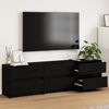 vidaXL TV Units 2 pcs Black Oak 180 x 34 x 50 cm Engineered Wood