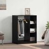 vidaXL Wardrobe with Shelf with Storage Black Oak 77 x 48 x 102 cm