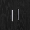 vidaXL Highboard Black Oak 70 x 33.5 x 180 cm Engineered Wood