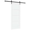vidaXL Sliding Door ORKDAL 83 x 202 cm Solid Pine Wood White and Black