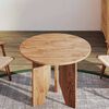 vidaXL Round Table Top Light Brown &Oslash;50x1.5 cm Treated Solid Wood Oak