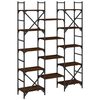 vidaXL Bookshelf Brown Oak 127.5x28.5x172.5 cm Engineered Wood
