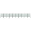 vidaXL Fence Panel with Posts Iron 1730x200 cm Green