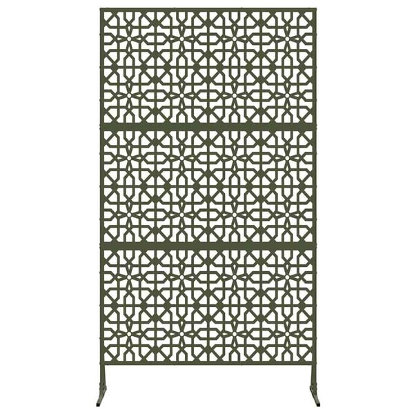 vidaXL Privacy Screen Olive 100 x 50 x 180 cm Steel