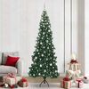 vidaXL Corner Artificial Christmas Tree Green 240 cm PVC and Metal