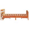 vidaXL Bed Frame without Mattress Wax Brown 135x190 cm Double Solid Wood Pine