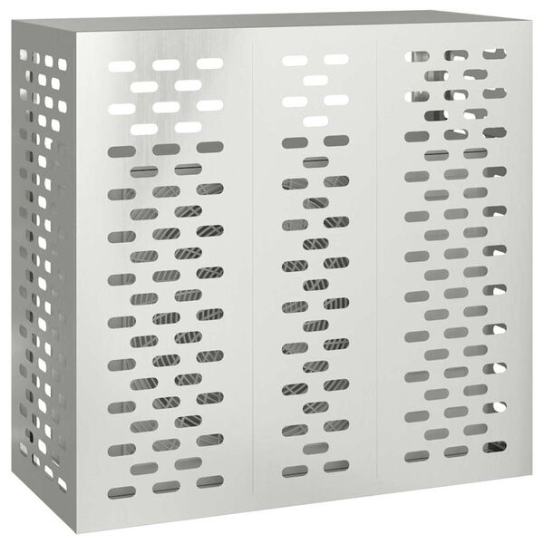 vidaXL Air Conditioner Cover Silver 110 x 50 x 105 cm Galvanised Steel