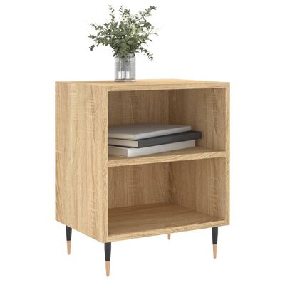 vidaXL Bedside Cabinet Sonoma Oak 40x30x50 cm Engineered Wood