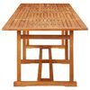 vidaXL Garden Dining Table 280x90x75 cm Solid Acacia Wood