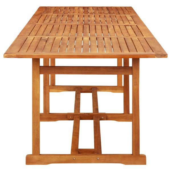 vidaXL Garden Dining Table 280x90x75 cm Solid Acacia Wood