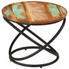 vidaXL Coffee Table Ø50x40 cm Solid Wood Reclaimed and Steel