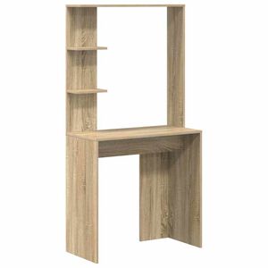 vidaXL Desk Sonoma Oak Engineered Wood 78.5 x 37 x 154.5 cm