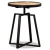 vidaXL Side Table Round Solid Reclaimed Teak