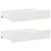 vidaXL Daybed with Trundle and Drawers without Mattress White 90x190 cm Single
