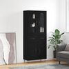 vidaXL Highboard Black 69.5x34x180 cm Engineered Wood