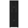 vidaXL Highboard FLORIN Black 60 x 35 x 182 cm Engineered Wood