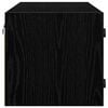 vidaXL Wall Cabinet Black Oak 102 x 37 x 35 cm Engineered Wood