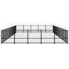 vidaXL Outdoor Dog Kennel Steel 47.05 m²