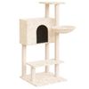 vidaXL Cat Tree with Sisal Scratching Posts Cream 108,5 cm