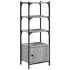 vidaXL Bookcase 3-Tier Grey Sonoma 41x30x109,5 cm Engineered Wood