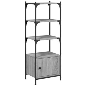 vidaXL Bookcase 3-Tier Grey Sonoma 41x30x109,5 cm Engineered Wood