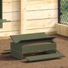 vidaXL Chicken Treadle Feeder Olive Green 75 x 53 x 20.5 cm
