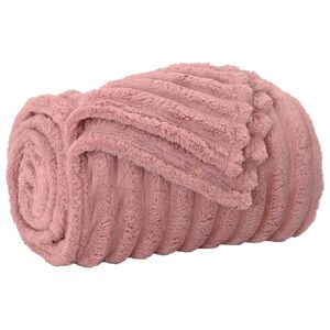 vidaXL Throw Blanket Pink 150 x 130 cm 0.45 kg Fleece