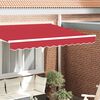 vidaXL Awning Valance Red 2.3 x 0.2 m Canvas