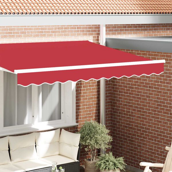 vidaXL Awning Valance Red 2.3 x 0.2 m Canvas