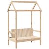 vidaXL Bed and Bench Set with Roof without Mattress 90x200 cm
