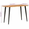 vidaXL Dining Tables Brown and Black 110 x 55 x 75 cm Solid Mango Wood