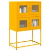 vidaXL Highboard Mustard Yellow 68x39x107 cm Steel