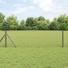 vidaXL Fence Post Grey 10 x 0.6 m (40 x 40 mm mesh) Steel and PVC