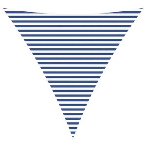 vidaXL Sun Shade Sail Blue and White 4 x 4 x 4 m 100% Polyester Oxford