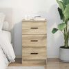 vidaXL Bedside Cabinet Sonoma oak 38 x 38 x 66 cm Engineered wood