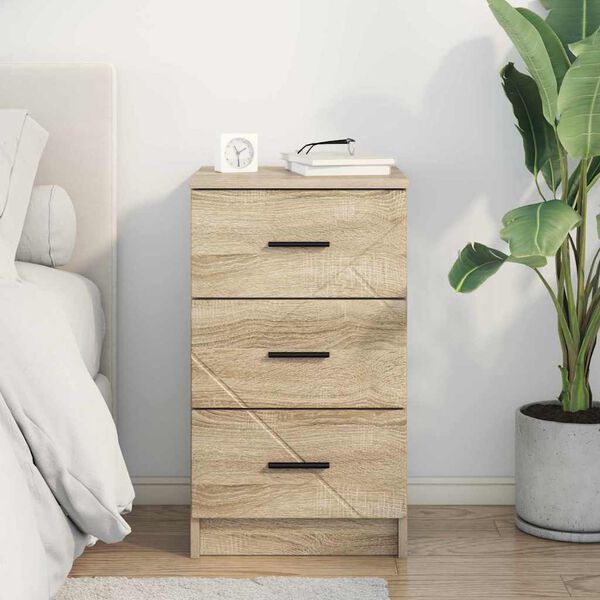 vidaXL Bedside Cabinet Sonoma oak 38 x 38 x 66 cm Engineered wood