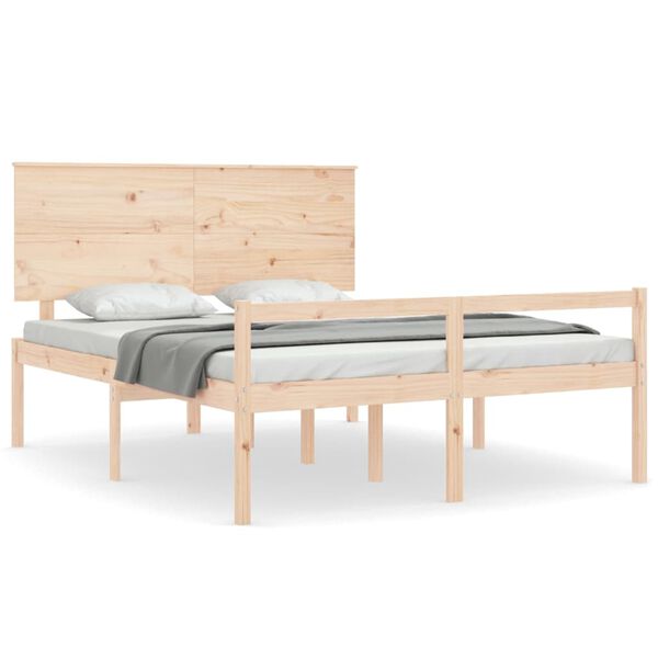 vidaXL Senior Bed without Mattress 160x200 cm Solid Wood